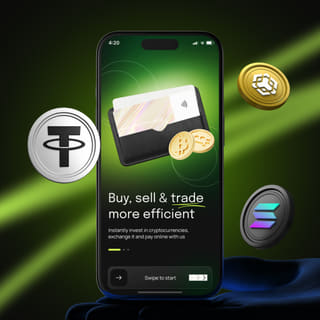 Mobile device displaying the Tokium Swapode trading platform