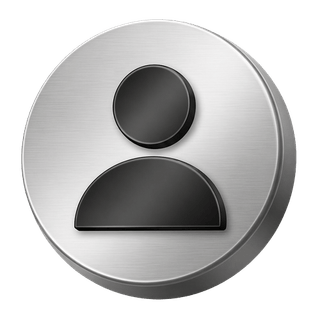 Silver 3D decorative user avatar icon on the FAQ page